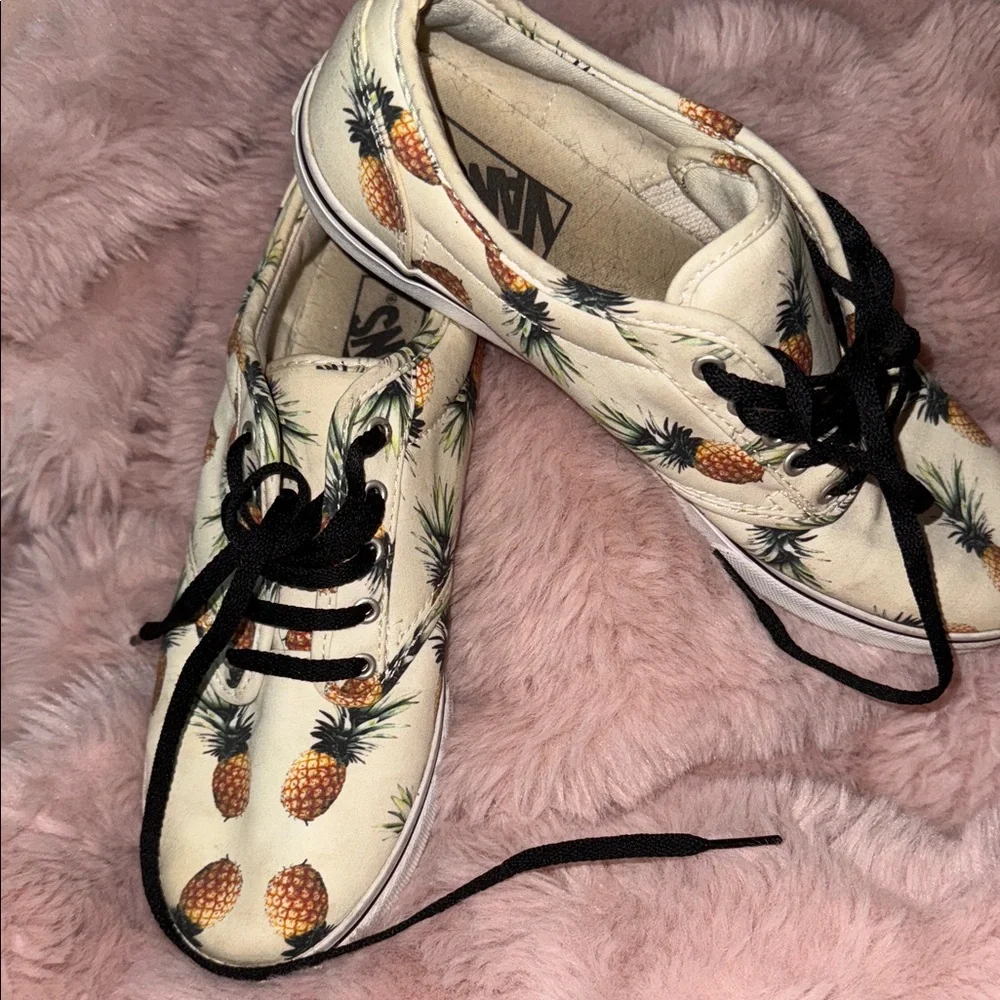 Vans Pineapple Print Canvas Sneakers
